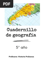 Cuadernillo de Geografia 5° Año