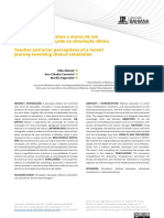 Percepcoes de Docentes e Atores de Um Caminho Rece-Tracado Na Simulacao Clinica