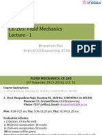 CE 205 Fluid Mechanics Lecture 1 CE 205