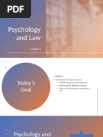 Chapter 1-Psych & Law