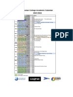 AC Academic Calendar 2023-2024