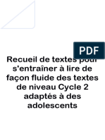 Casnav Recueil de Textes Pour La Lecture