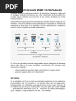 Tratamiento de Aguas Grises y Su Reutilización