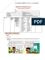 SESIÓN DE APRENDIZAJE MIERCOLES Y JUEVES - CyT.