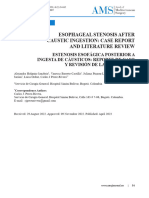 Esophageal Stenosis After Caustic Ingestion: Case Report and Literature Review