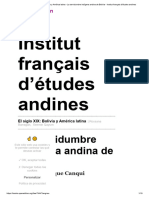 El Siglo XIX - Bolivia y América Latina - La Servidumbre Indígena Andina de Bolivia - Institut Français D'études Andines