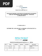 Análisis Max Capacidad LT Tres Hermanas