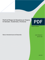 Perfil de Riesgo de Desastres Por Sequia El Salvador Guatemala y Honduras