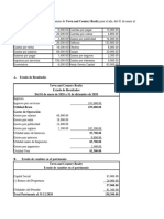 Ejer 1 A Continuación, Se Presentan Las Cuentas de Town and Country Realty para El Año, Del 01 de Enero Al 31 de Diciembre de 2020.