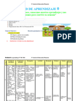 1° Grado Unidad de Aprendizaje 0 - 2024