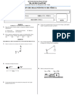 EXAMEN DE DIAGN0STICO 1ER. GRADO I.E.Pr. BUEN PASTOR (FÍSICA)