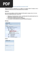 Account Determination For Material Movements in SAP