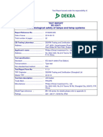 Photobiological Safety of Lamps and Lamp Systems: Test Report IEC 62471