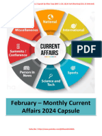 (Eng) February Monthly Current Affairs Capsule by Vikas Taya