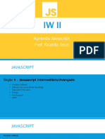 Iw Ii: Aprenda Javascript Prof. Ricardo Seco