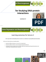 Methods For Studying DNA-Protein Interactions