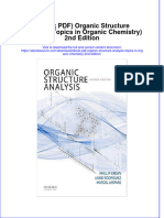 Organic Structure Analysis Topics in Organic Chemistry 2Nd Edition Full Chapter