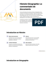 Histoire Geographie Le Commentaire de Documents