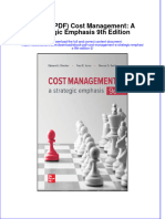 Cost Management A Strategic Emphasis 9Th Edition 2 Full Chapter