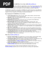 Forklift Driver Cover Letter Sample