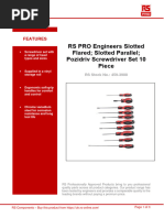 TDS - MPN# 459-3988 - A700000008849144 - Slotted Flared Pozidrive - RS Components