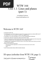 Unit 1 PT 1 Lines Planes Part 1