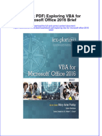 Exploring Vba For Microsoft Office 2016 Brief Full Chapter