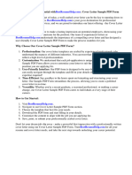 Cover Letter Sample PDF Form