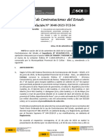 Tribunal de Contrataciones Del Estado: Resolución #3640-2023-TCE-S4