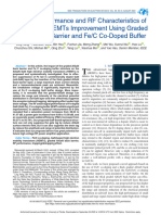 The DC Performance and RF Characteristics of GaN-Based HEMTs Improvement Using Graded AlGaN Back Barrie