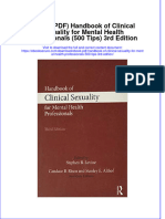 Handbook of Clinical Sexuality For Mental Health Professionals 500 Tips 3Rd Edition Full Chapter