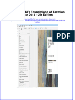 Original Foundations of Taxation Law 2018 10Th Edition Full Chapter