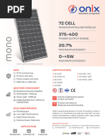 Mono - Panel Data Sheet