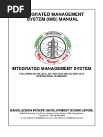 Integrated Management System (Ims) Manual