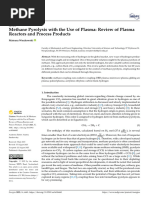 Methane Pyrolysis With The Use of Plasma Review of