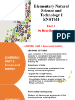 LEARNING UNIT 1 Forces and Motion