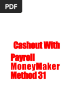 PayRollCashout - Method 31