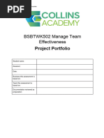 BSBTWK502 Project Portfolio Template