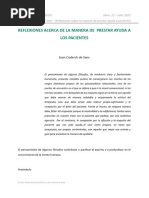 Reflexiones Acerca de La Manera de Prestar Ayuda A Los Pacientes. Joan Coderch