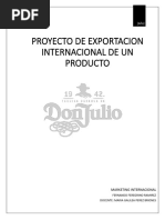 Proyecto de Exportacion Tequila Don Julio