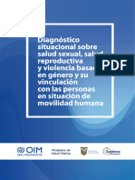 Diagnostico Situacional Salud Sexual y Violencia Basada en Género y Su Vinculación Con Movilidad Humana