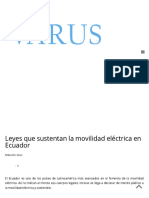 Leyes Que Sustentan La Movilidad Eléctrica en Ecuador