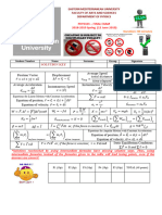 EMU Phys101 Sample Old Exam Papers