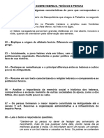 Atividades Sobre Hebreus, Fenícios e Persas