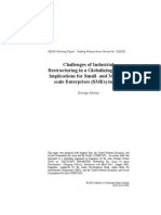 Challenges of Industrial Restructuring in A Globalizing World: Implications For Small-And Medium - Scale Enterprises (Smes) in Asia