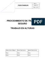 PRC-01 Procedimiento de Trabajo en Altura TODO PANELES