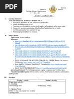 Lesson Plan in Tle 10 Lesson 1