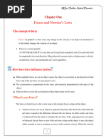 Forces and Newton's Laws in Motion