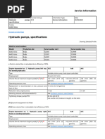 Hydraulic Pumps, Specifications