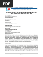 Selection and Scaling of Ground Motion Time Histories - Canadian Conference11